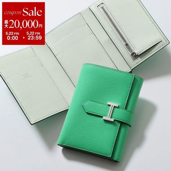 122 HERMES ベアン　レクトベルソ　三つ折り財布 HERMES（エルメス） 三つ折り財布 ベアン コンビネ ヴェルソ BEARN
