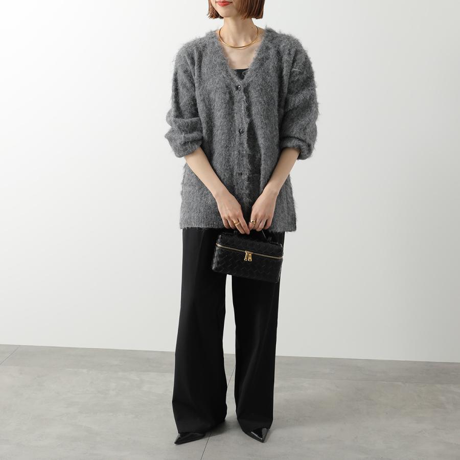 BOTTEGA VENETA ブラックレザーハンドバッグ BOTTEGA VENETA クラシック イントレチャート ハンドバッグ ブラック