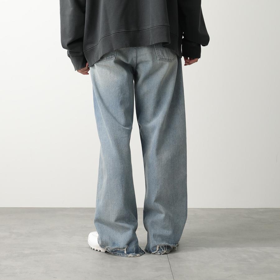 MAISON MARGIELA メゾンマルジェラ ジーンズ S50LA0238 S30383 メンズ デニムパンツ コットン Gパン ダメージ加工 ストレート バックル S50LA0238S30383961の画像