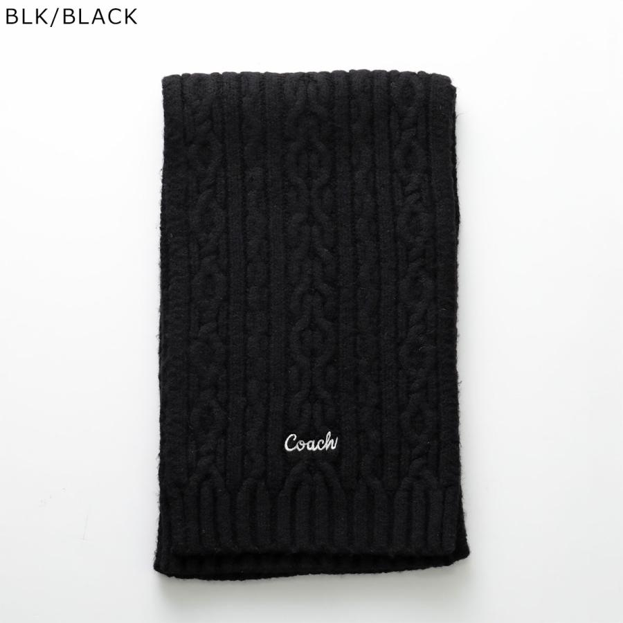 COACH（コーチ） マフラー EMBROIDERED CABLE KNIT MUFFLER エンブ