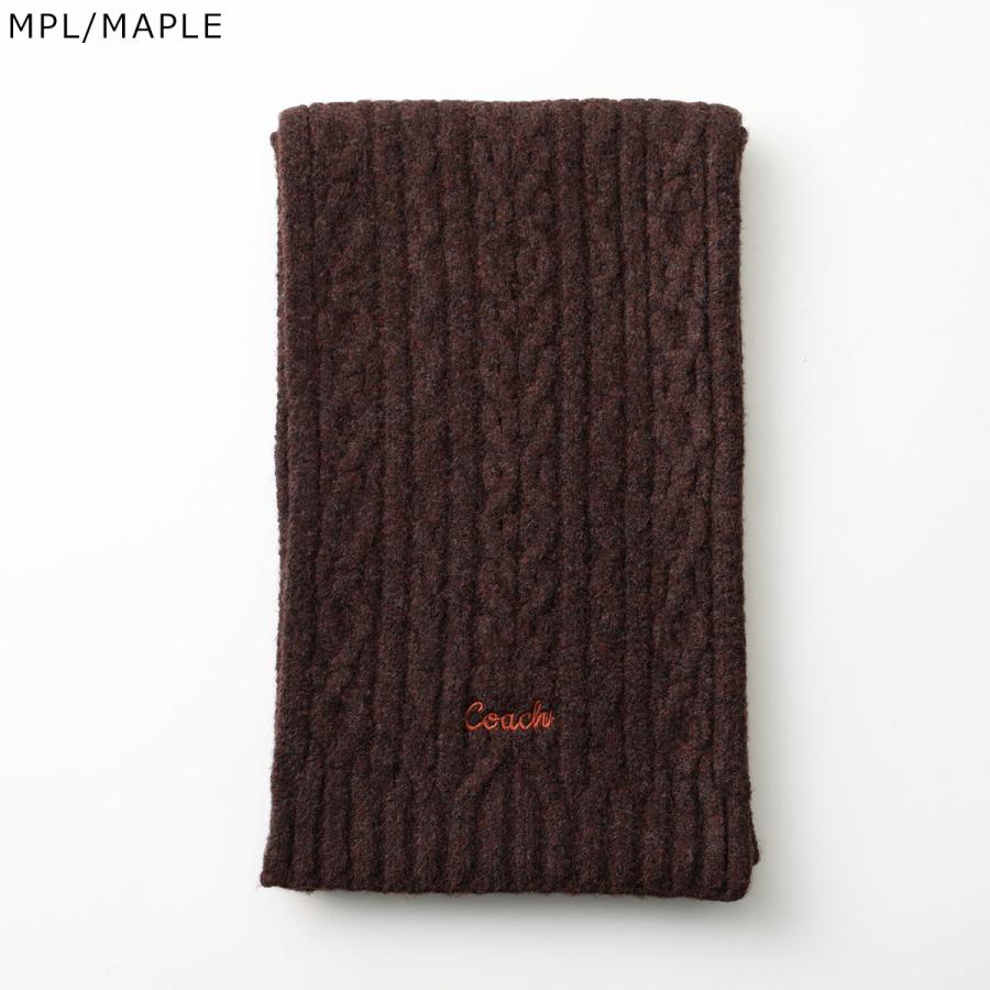 COACH（コーチ） マフラー EMBROIDERED CABLE KNIT MUFFLER エンブ