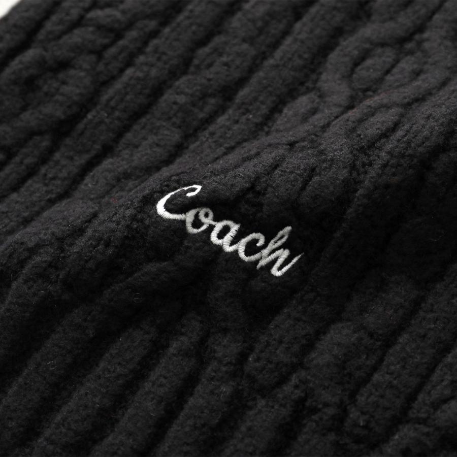 COACH（コーチ） マフラー EMBROIDERED CABLE KNIT MUFFLER エンブ
