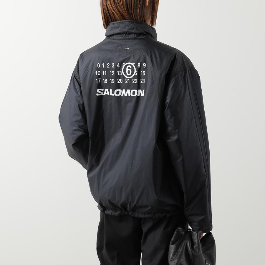 Salomon ブラック 中綿ジャケット Mサイズ MM6 Maison Margiela X Salomon x Salomon numbers-print Jacket