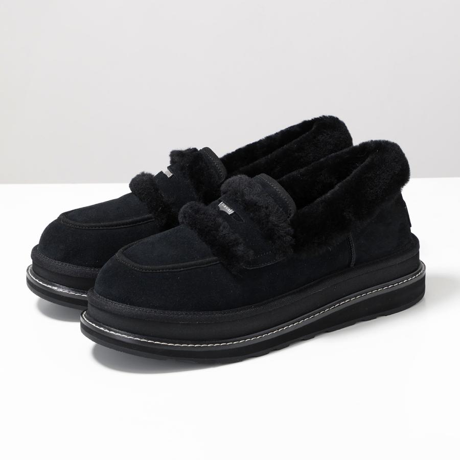 【新品】sacai × UGG Loafer Black ローファー 24cm UGG（アグ） × sacai サカイ コラボ ローファー Loafer 1178370 メンズ