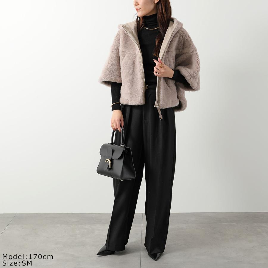 極美品　MAX MARA ESTROSO コットン ブル クロップド ジャケット Max Mara（マックスマーラ） テディケープ PETALO1 ペタロ レディース