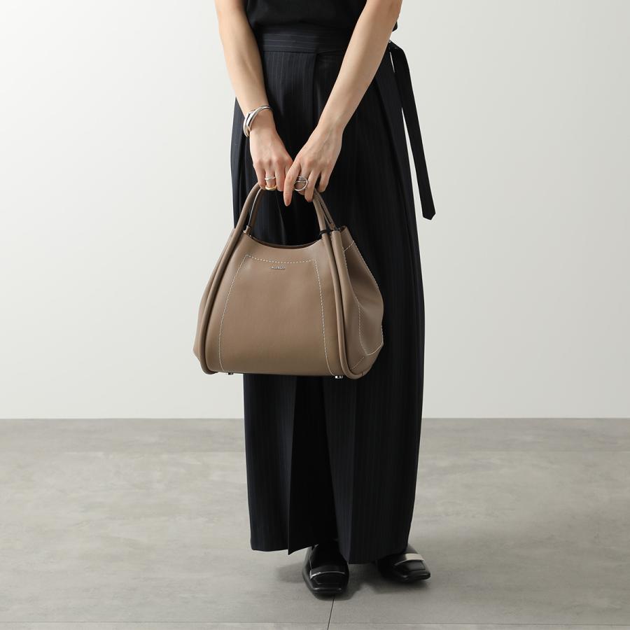 Max Mara レザーショルダーバッグ　ダークブラウン Brown shoulder bag | Max Mara