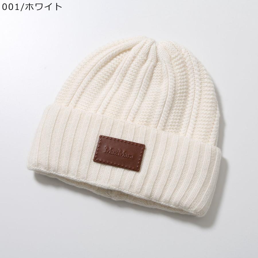 MaxMara 〖新品未使用〗ニット帽ホワイト White Max Mara（マックスマーラ） ニット帽 MACBETH マクベス レディース