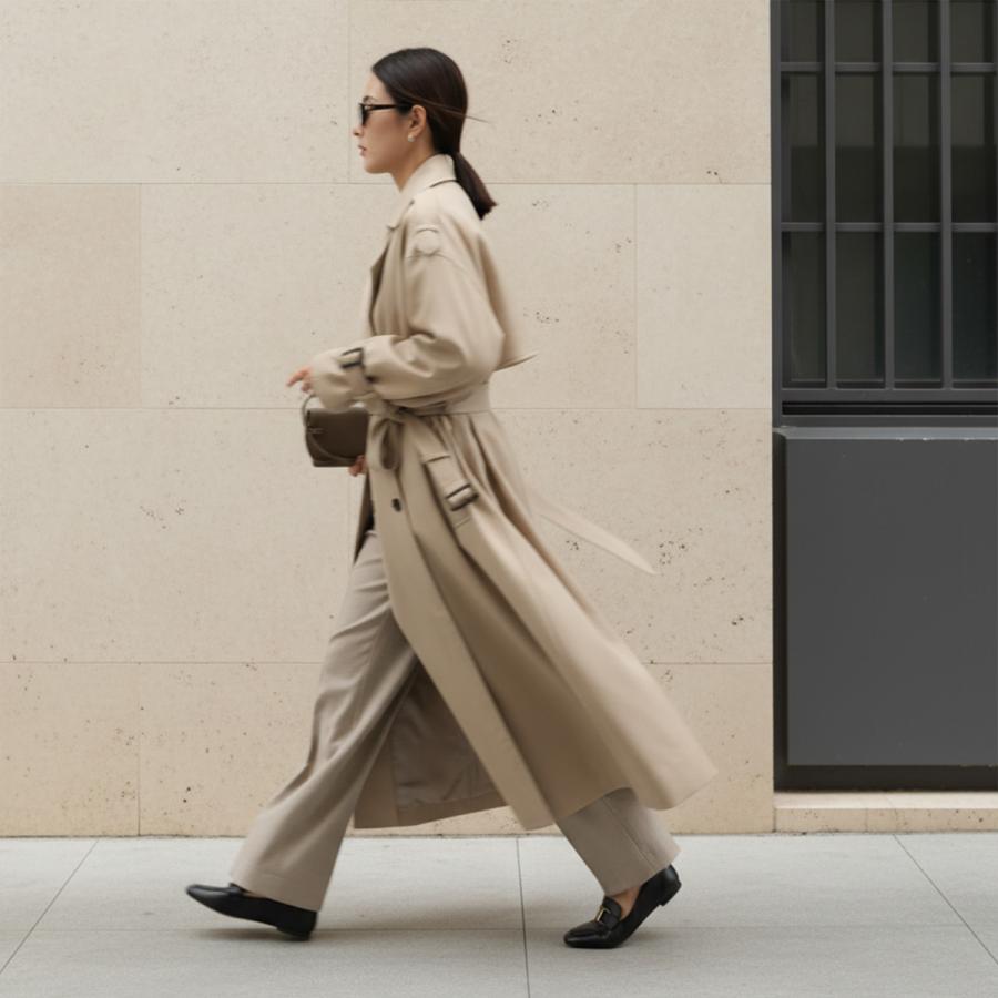 maison de r 日本製 ウールトレンチコート サイズF MAISON de R メゾンドアール ウール トレンチコート 259212 レディース