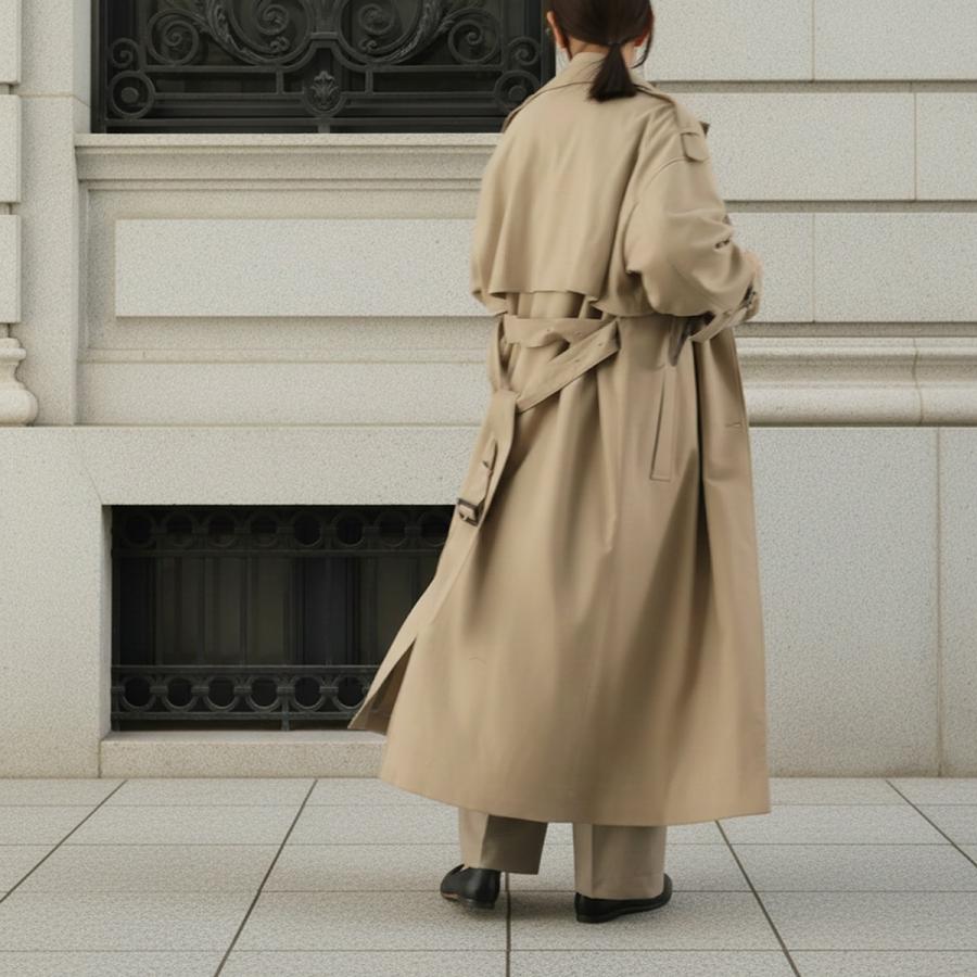 maison de r 日本製 ウールトレンチコート サイズF maison de r 日本製 ウールトレンチコート サイズF maison de r 日本製