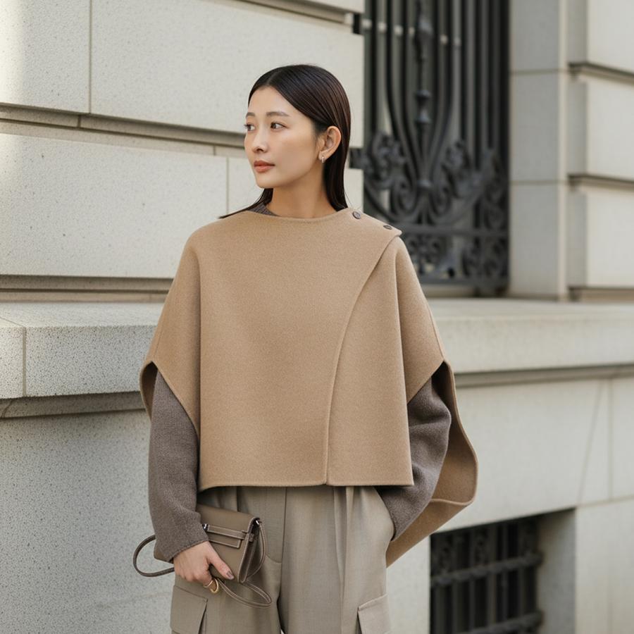 MAISON de R メゾンドアール リバーケープ 254211 レディース ウール