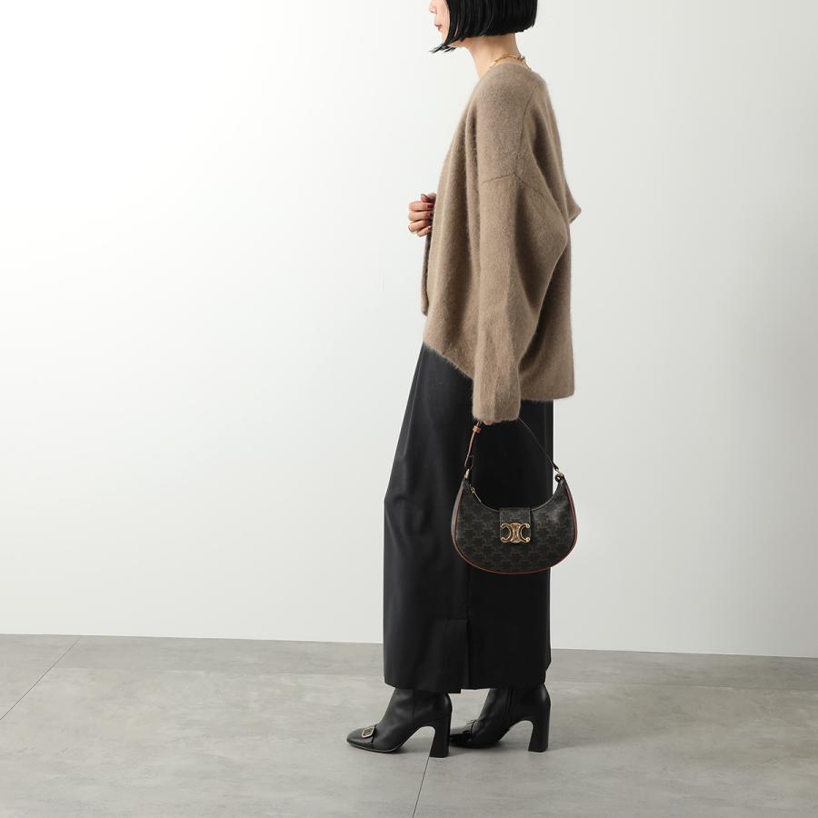 CELINE セリーヌ トリオンフアヴァミディアム セミショルダーバッグ ブラウン CELINE AVA(アヴァ)トリオンフ バッグ / スムースカーフスキン (CELINE