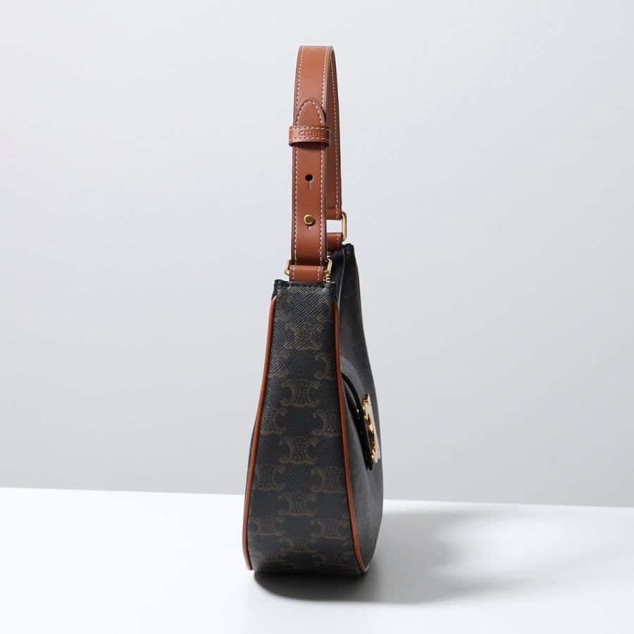 セリーヌ  AVA TRIOMPHE/193953EFS.04LU トリオンフ刺繍カーフスキンショルダーバッグ レディース ミディアム CELINE（セリーヌ） ハンドバッグ Medium Ava Triomphe ミディアム