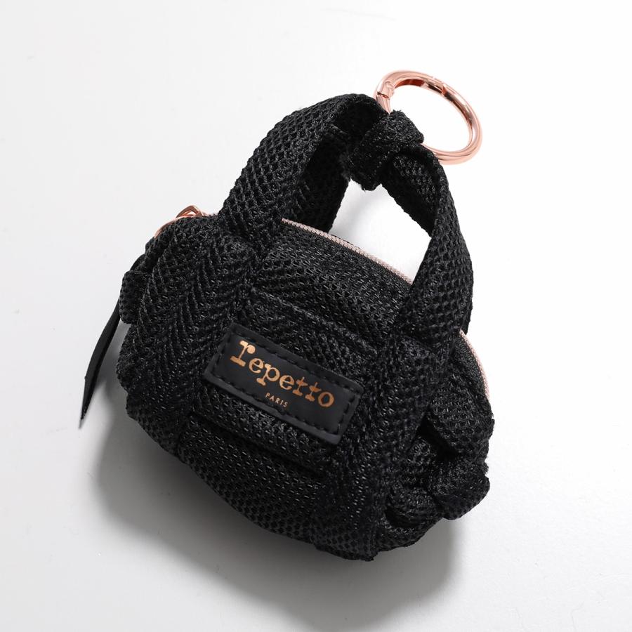 repetto レペット キーリング ミニグライド A0100M レディース ロゴ メッシュ キーホルダー バッグチャーム 小物入れ コインケース_3