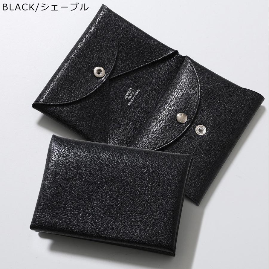 HERMES エルメス コインケース カルヴィデュオ CALVI DUO レディース シェーブル エバーカラー シャムキラ マダム レザー カードケース ミニ財布の画像