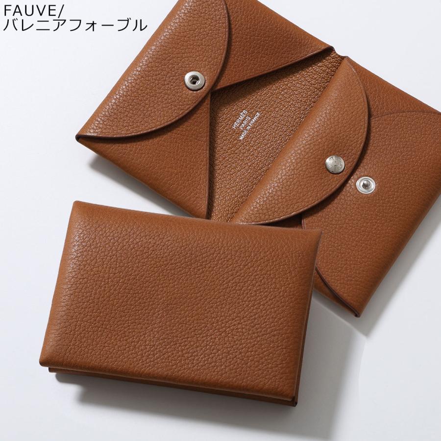 HERMES エルメス コインケース カルヴィデュオ CALVI DUO レディース シェーブル エバーカラー シャムキラ マダム レザー カードケース ミニ財布の画像