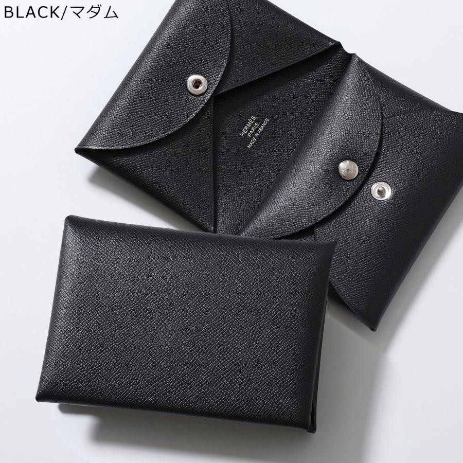 HERMES エルメス コインケース カルヴィデュオ CALVI DUO レディース シェーブル エバーカラー シャムキラ マダム レザー カードケース ミニ財布の画像