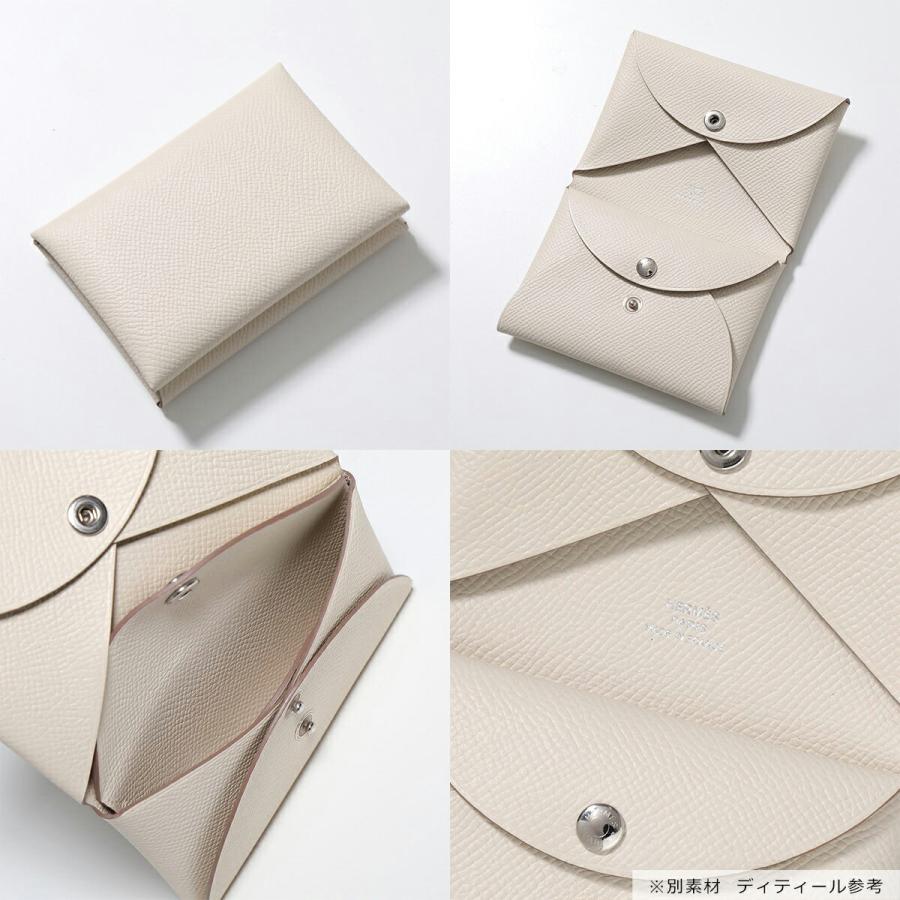 HERMES エルメス コインケース カルヴィデュオ CALVI DUO レディース シェーブル エバーカラー シャムキラ マダム レザー カードケース ミニ財布の画像