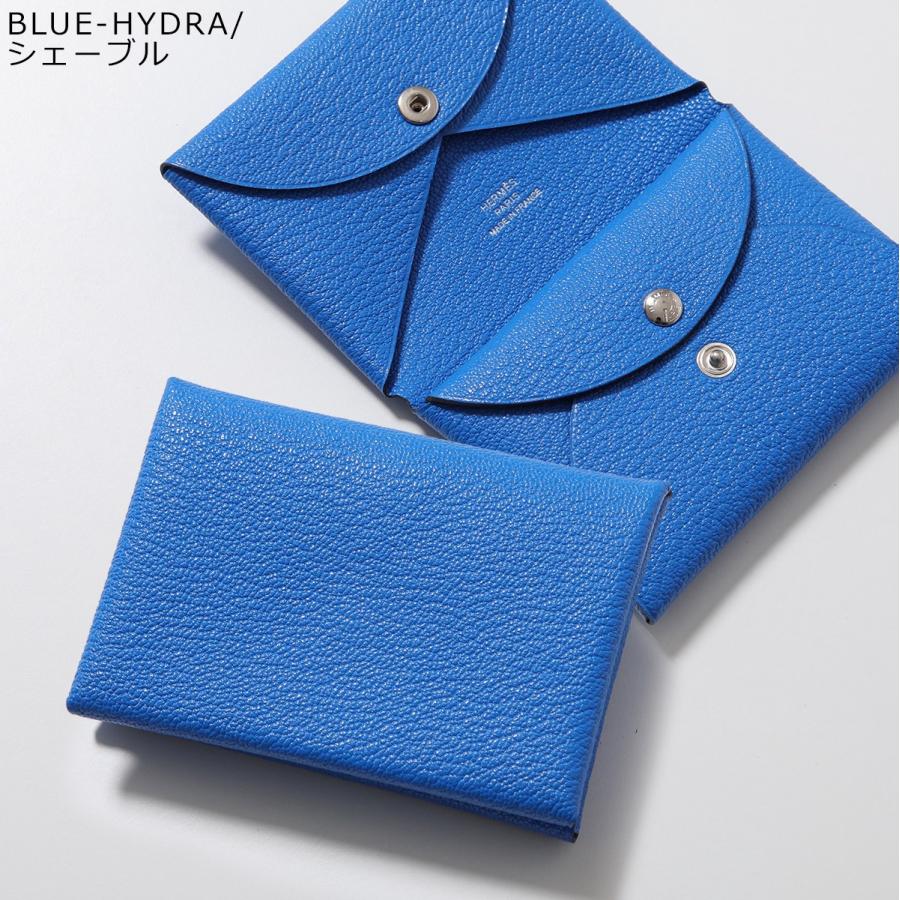HERMES エルメス コインケース カルヴィデュオ CALVI DUO レディース シェーブル エバーカラー シャムキラ マダム レザー カードケース ミニ財布の画像