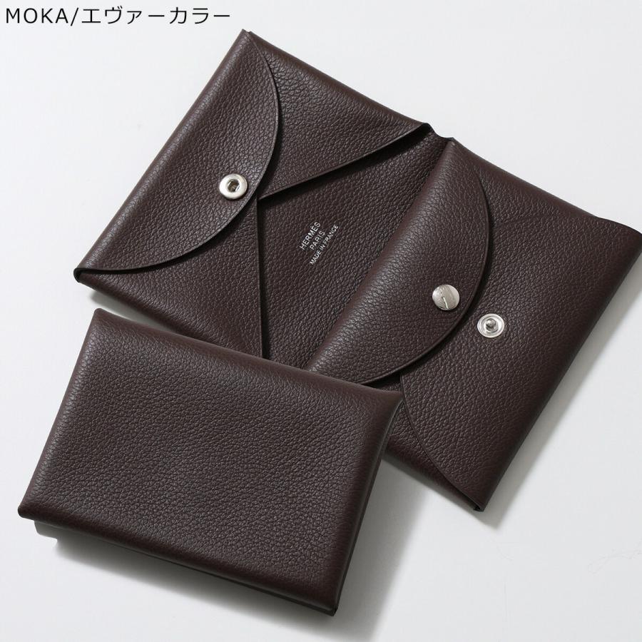 HERMES エルメス コインケース カルヴィデュオ CALVI DUO レディース シェーブル エバーカラー シャムキラ マダム レザー カードケース ミニ財布の画像