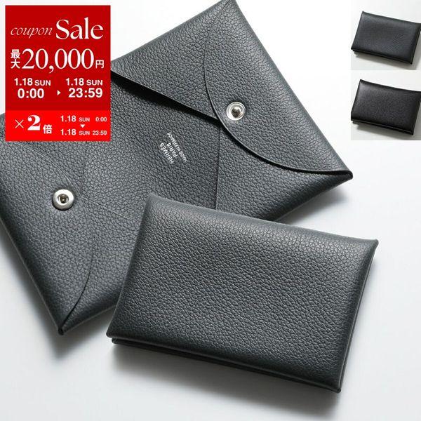 【極美品】エルメス ケース カルヴィ HERMES（エルメス） カードケース CALVI カルヴィ レディース エプソン