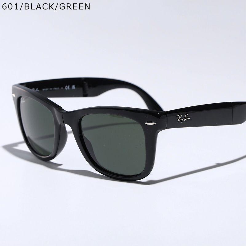 【美品】RayBan サングラス RB4105 ブラック 正規品 折りたたみ式 Ray-Ban（レイバン） サングラス Wayfarer Folding Classic ウェイ