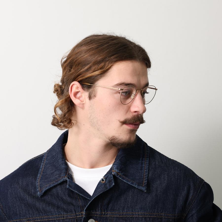 OLIVER PEOPLES オリバーピープルズ メガネ Coleridge OV1330T メンズ ボストン型 メタルフレーム クリングスタイプ ロゴ アイウェア カラー2色の画像