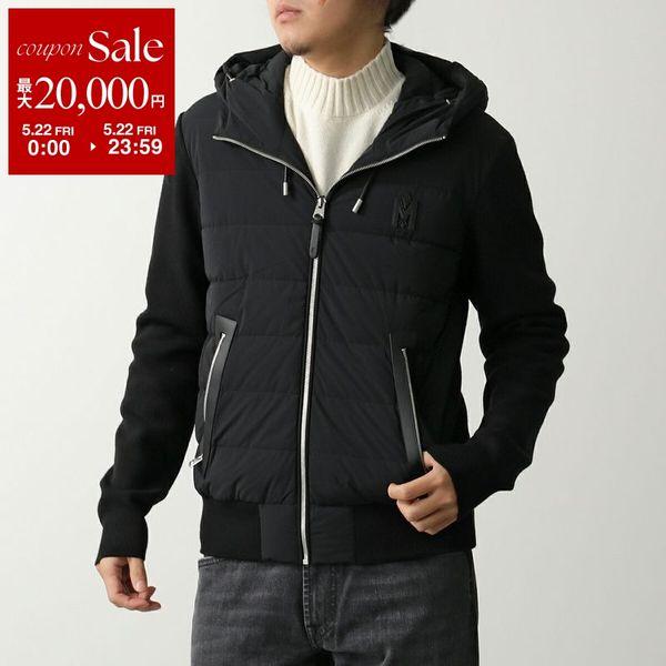MACKAGE マッカージュ ダウンパーカー ANDREW-Z アンドリュー メンズ ニット ブルゾン ナイロン フーディ ライトダウン Blackの画像