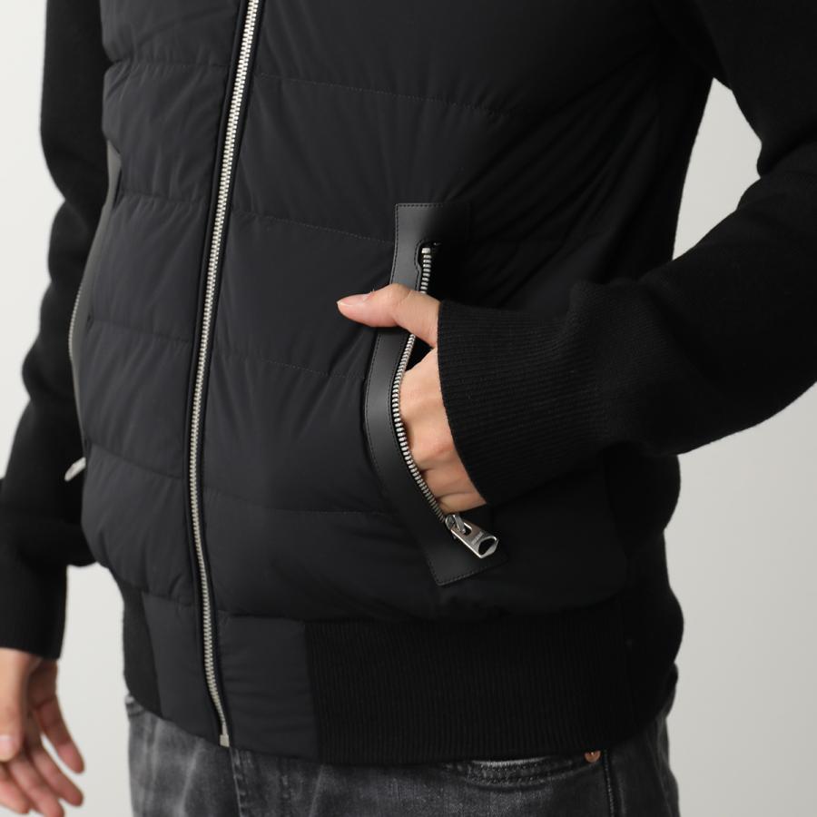 MACKAGE マッカージュ ダウンパーカー ANDREW-Z アンドリュー メンズ ニット ブルゾン ナイロン フーディ ライトダウン Black | Mackage | 07