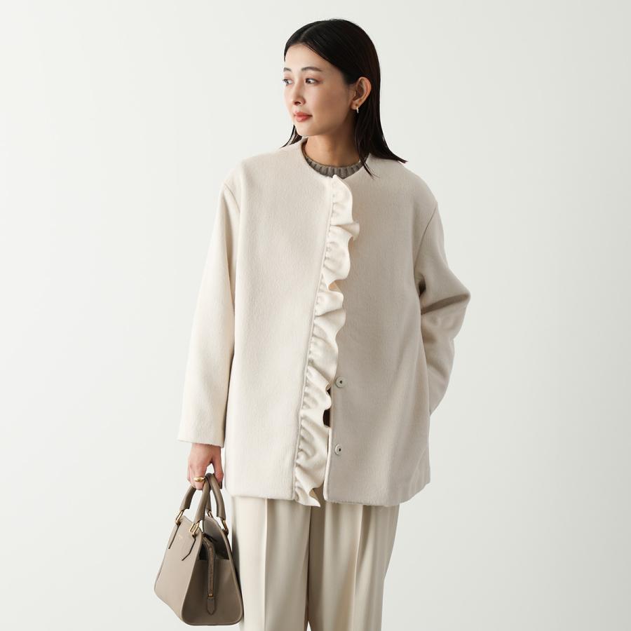 PICCIN（ピッチン） ノーカラーコート 907460 レディース フロント