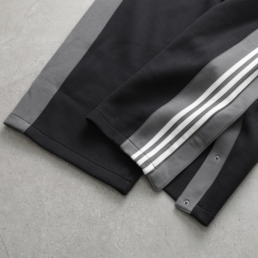 Y-3 x NEIGHBORHOOD ワイスリー ネイバーフッド トラックパンツ NBHD TRACK PANTS JW7002 メンズ 3ストライプス ワイド ロゴ BLACKの画像
