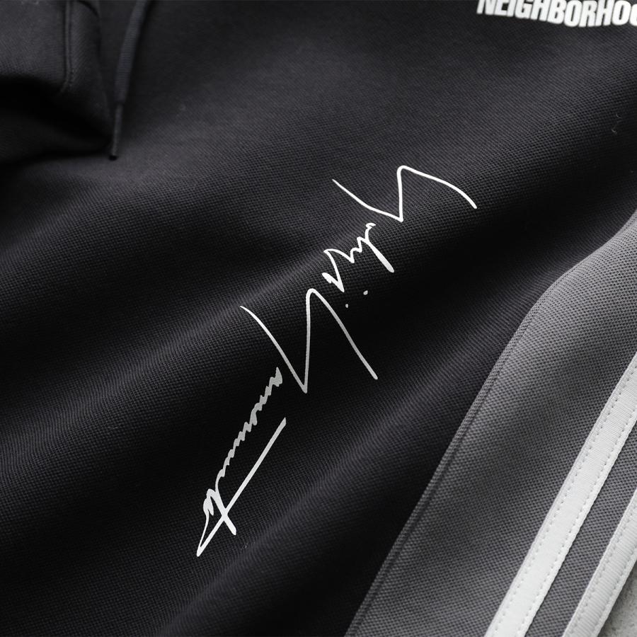 Y-3 x NEIGHBORHOOD ワイスリー ネイバーフッド トラックパンツ NBHD TRACK PANTS JW7002 メンズ 3ストライプス ワイド ロゴ BLACKの画像
