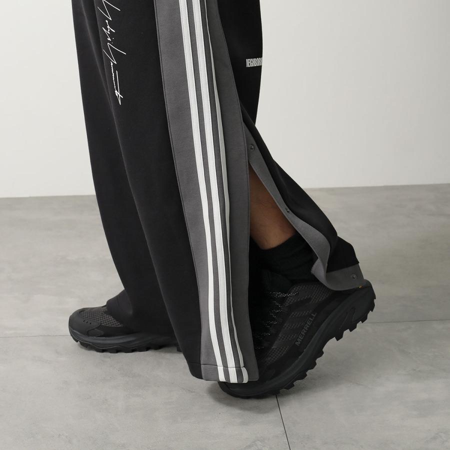 Y-3 x NEIGHBORHOOD ワイスリー ネイバーフッド トラックパンツ NBHD TRACK PANTS JW7002 メンズ 3ストライプス ワイド ロゴ BLACKの画像