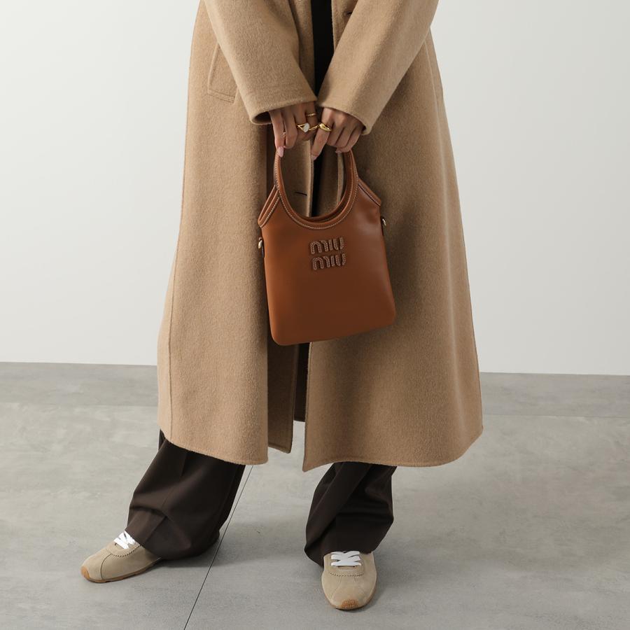 miu miu アイボリー ハンドバッグ2way MIU MIU ホワイト アイボリー 2wayハンドショルダーバッグ