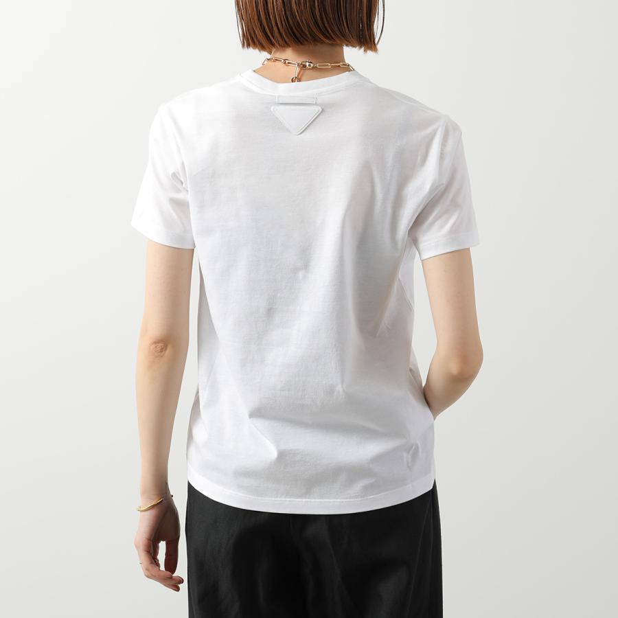 PRADA プラダ　ロゴTシャツ　35570 S112 PRADA（プラダ） Tシャツ 【1枚単品】 35570S112 11CD レディース 半袖