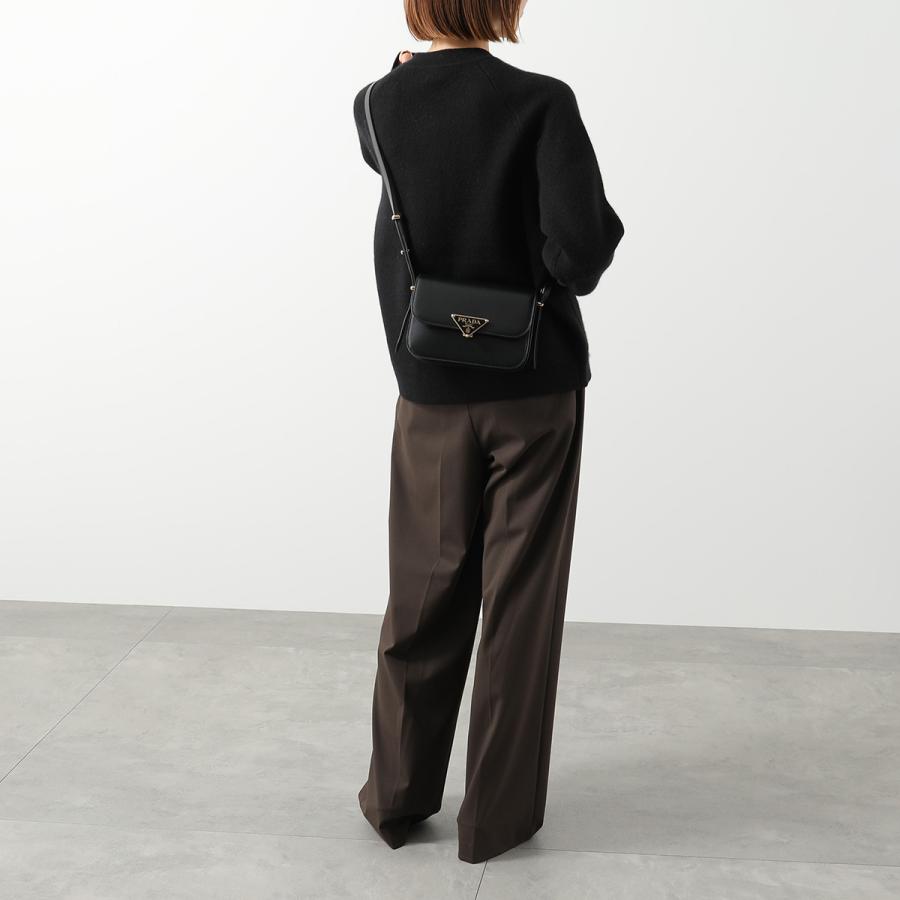 PRADA プラダ ショルダーバッグ 1BD375 OTO ASK レディース トライアングルロゴ レザー クロスボディ ポシェット 鞄 F0002/NERO | PRADA | 03