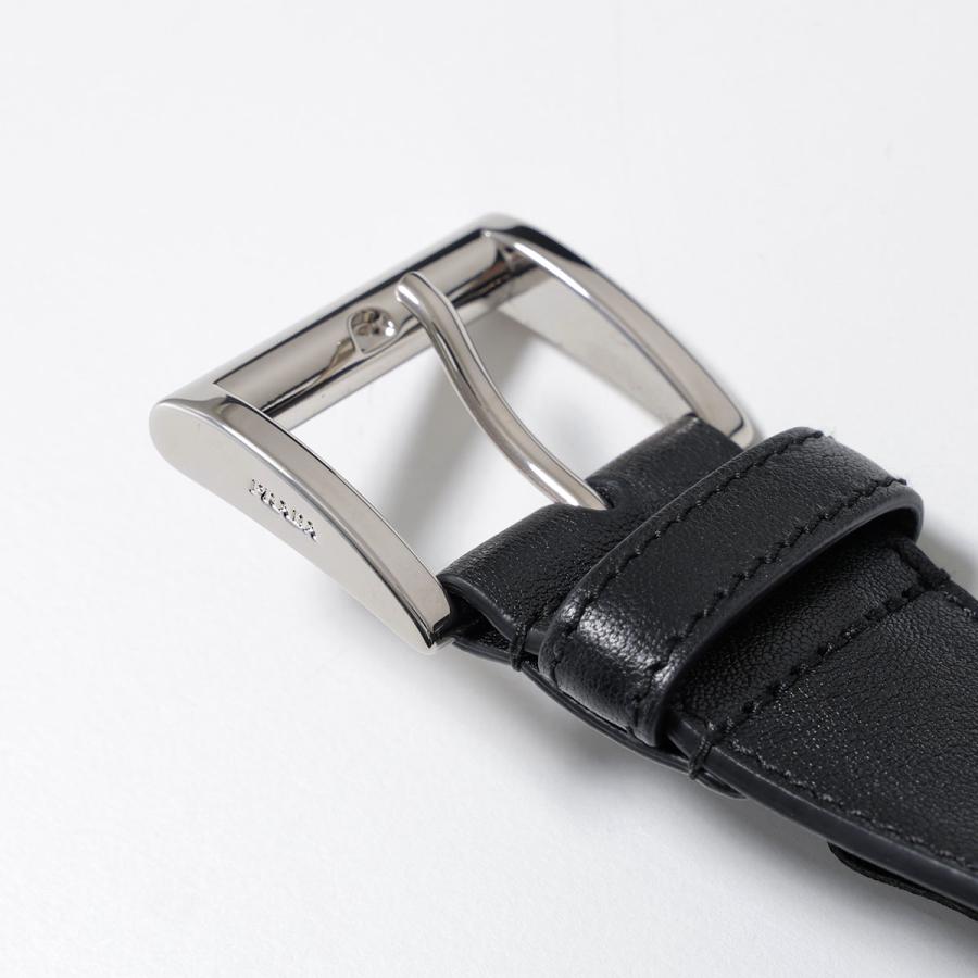 PRADA プラダ ウールコート P685QK 13L1 レディース シングルブレスト ベルト付き フード付き ミディアム丈 F0700/NERO+GRIGIOの画像