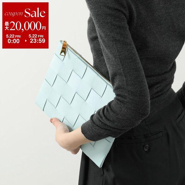 BOTTEGA VENETA ボッテガヴェネタ クラッチバッグ CASSETTE カセット 652931 VCQC1 レディース メンズ マキシイントレチャート 鞄 3902/TEAL-WASHED-GOLDの画像