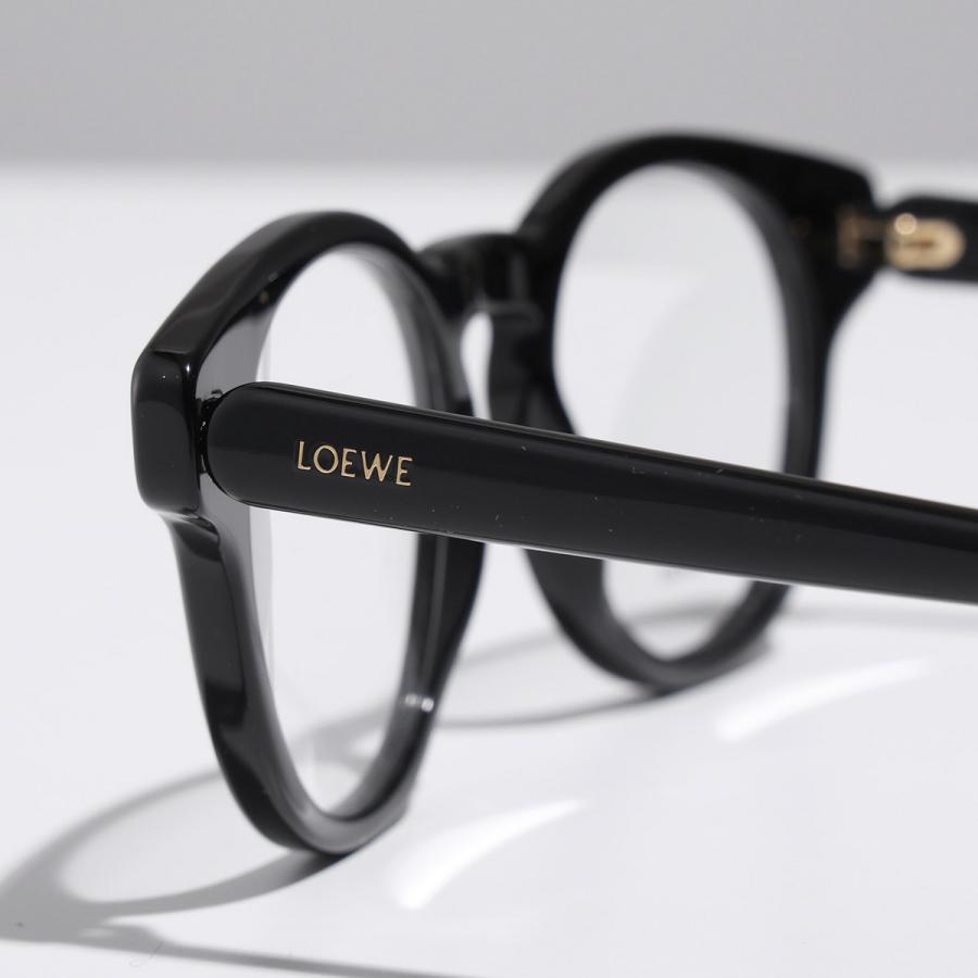 LOEWE  ブラック VLWA71K ボストン フレーム LOEWE（ロエベ） メガネ LW50085I メンズ ボストン型 セルフレーム