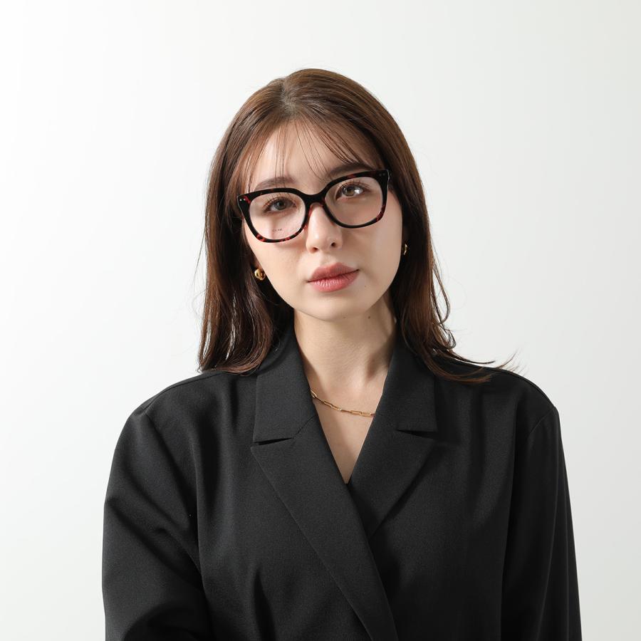 CELINE セリーヌ メガネ CL50116I レディース ウエリントン型 スクエア セルフレーム フルリム ロゴ アイウェア 黒縁 めがね 眼鏡 伊達メガネの画像
