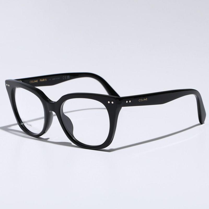 CÉLINE ブラック メガネ CL 41376 145 CELINE（セリーヌ） メガネ CL50116I レディース ウエリントン型