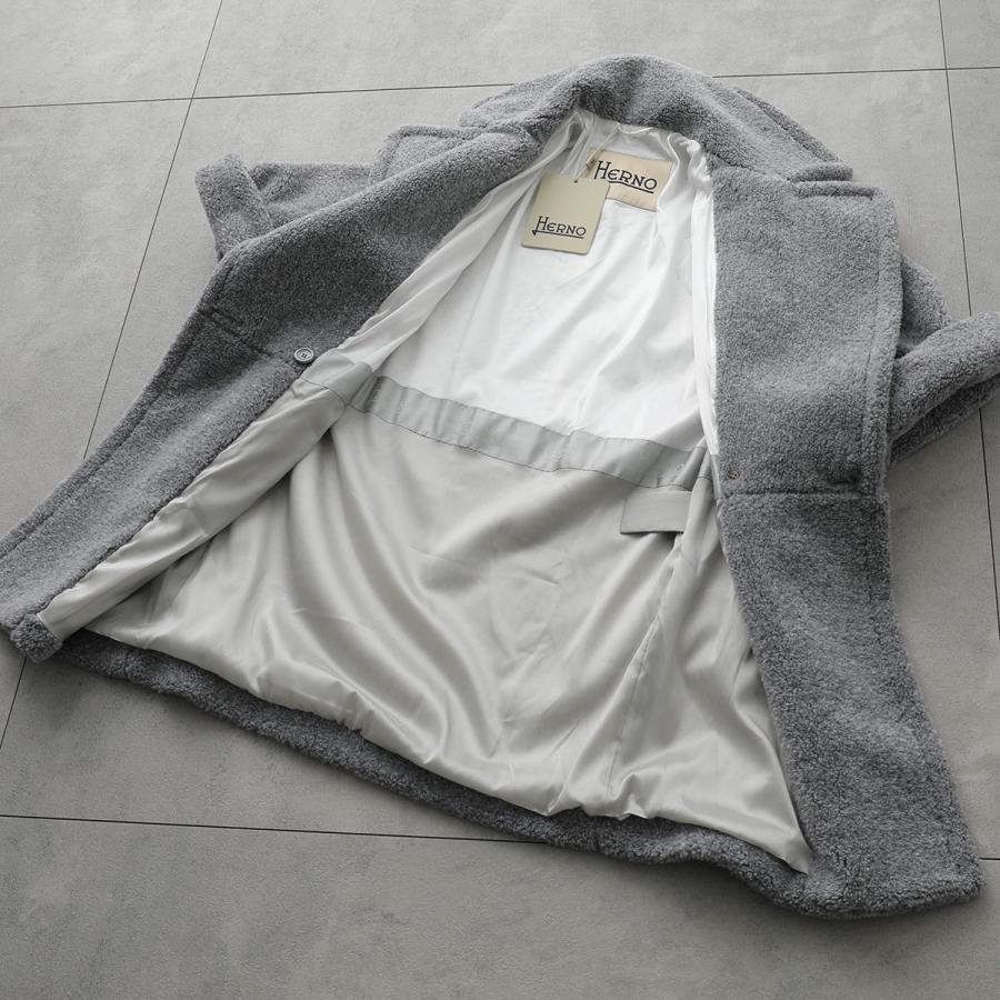 タグ付き✨HERNO ヘルノ ライトコート ミドル丈 七分袖 ライトグレー　L 新しい季節に、リッチなニュアンスカラーを】「ヘルノ」の洗練