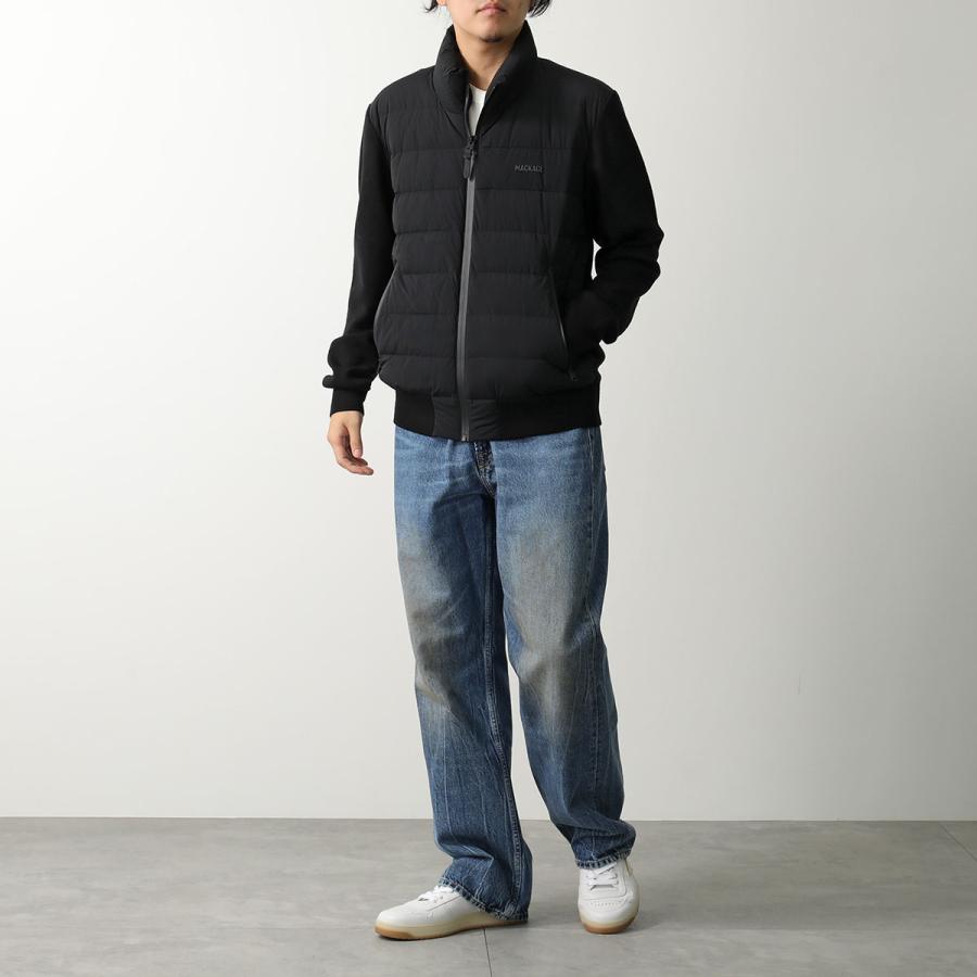 MACKAGE マッカージュ ライトダウンジャケット HANEY-CITYZ メンズ ナイロン ハイブリッド ニット切替 スタンドネック インナーダウン Black | Mackage | 03