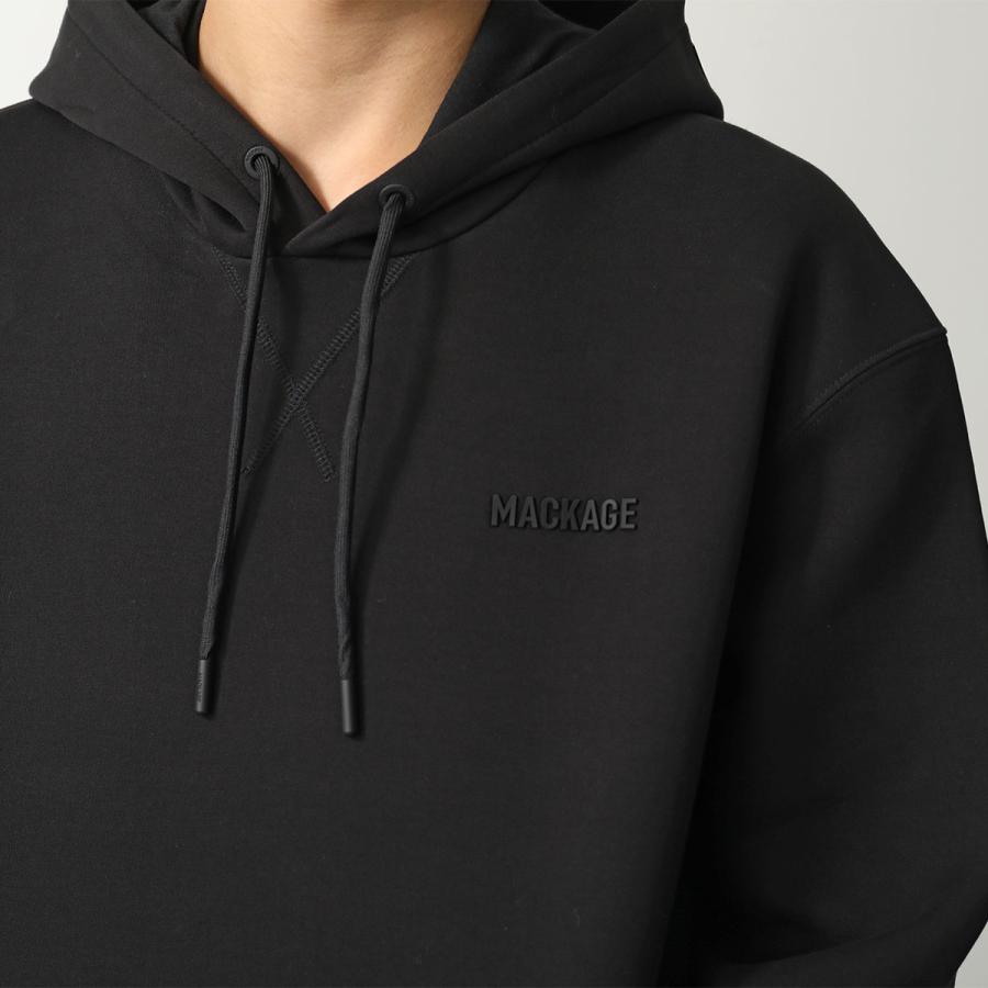 MACKAGE マッカージュ パーカー KOLTON メンズ ダンボールニット フーディ プルオーバー ジャージー Black | Mackage | 03