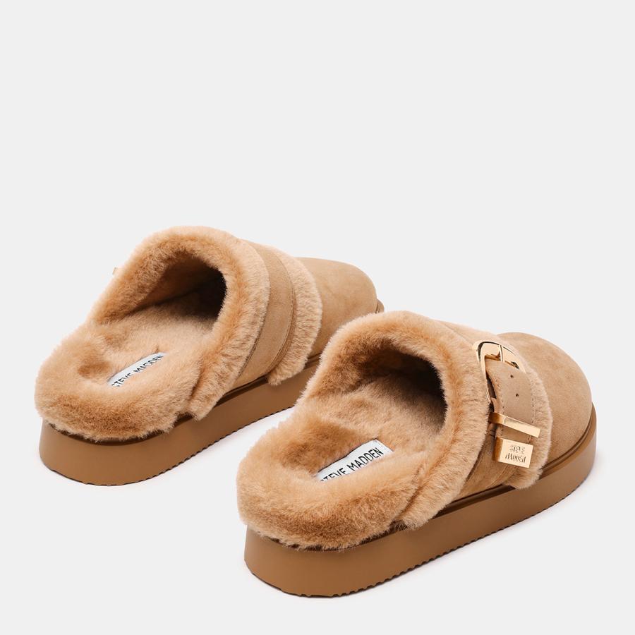 STEVE MADDEN（スティーブ・マデン） ファーバックルサボ COZY UP