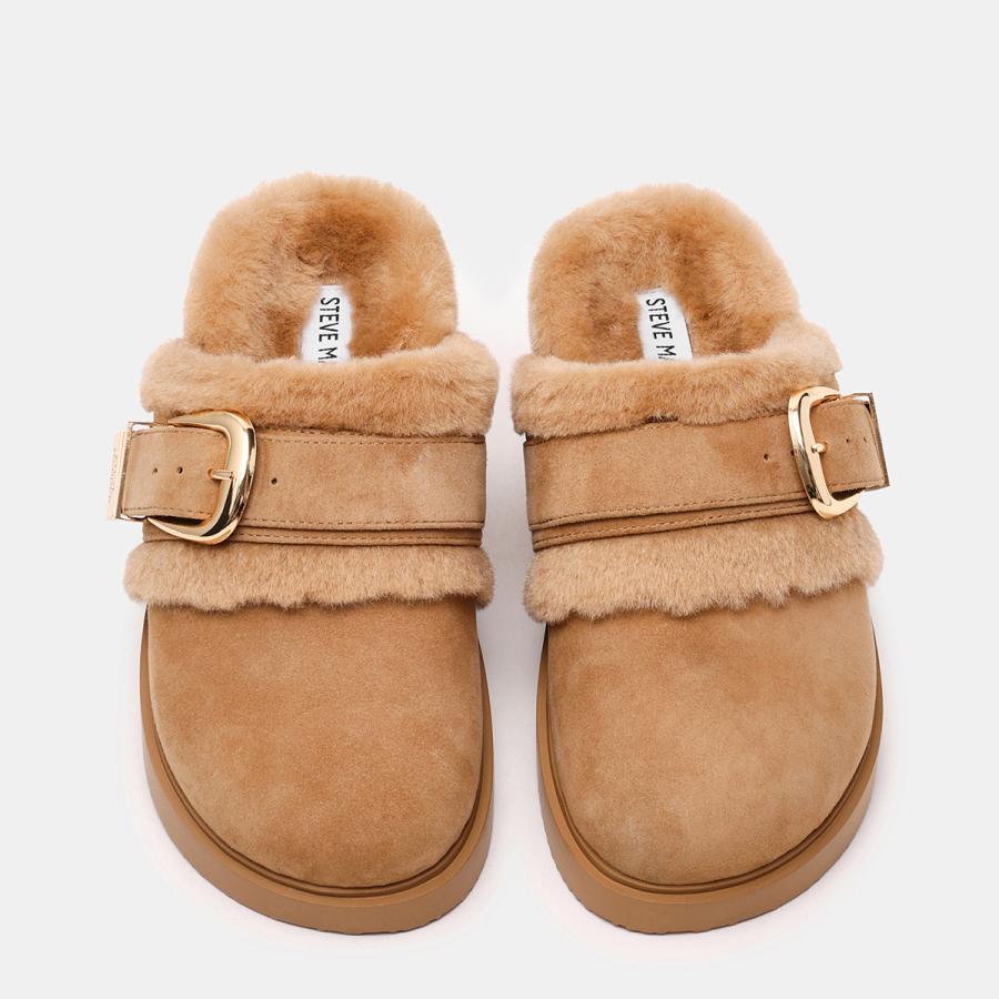 STEVE MADDEN（スティーブ・マデン） ファーバックルサボ COZY UP