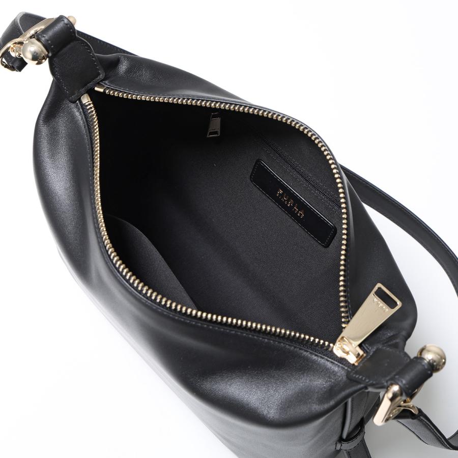 極美品✨FURLA ショルダーバッグ　クロスボディ　大容量　ブラック　レザー FURLA（フルラ） ショルダーバッグ TONIE M HOBO トニー ミディアム