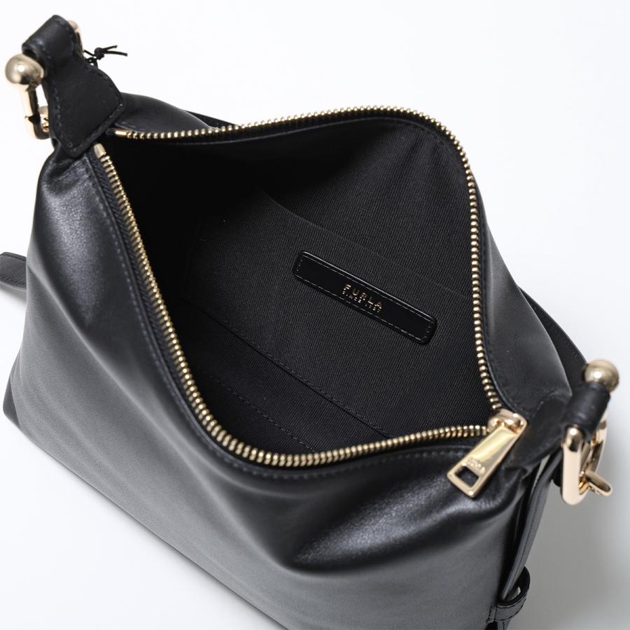 FURLA(フルラ) ショルダーバッグ美品  - EBO2MRO 黒 スマートフォンケース付き/ミニバッグ レザー FURLA - FURLA(フルラ) ショルダーバッグ美品 - EBO2MRO 黒