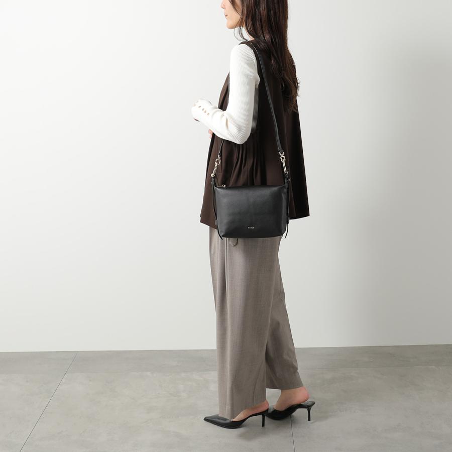 【使用1回】FURLA　Toni Antracite ジャカード ハンドバッグ FURLA（フルラ） ショルダーバッグ TONIE MINI HOBO トニー ミニ