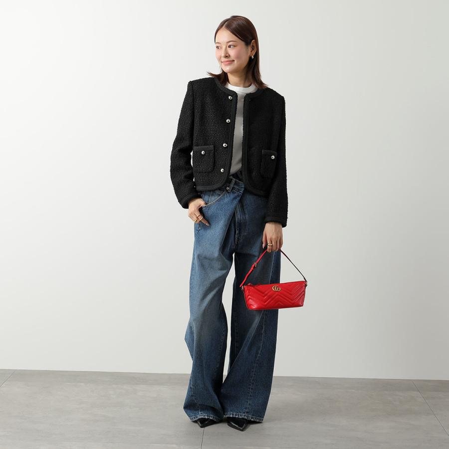 グッチ GGマーモント ハンドバッグ 2way レザー×デニム キルティング GUCCI（グッチ） ハンドバッグ GG MARMONT GG マーモント 739166 AABZB