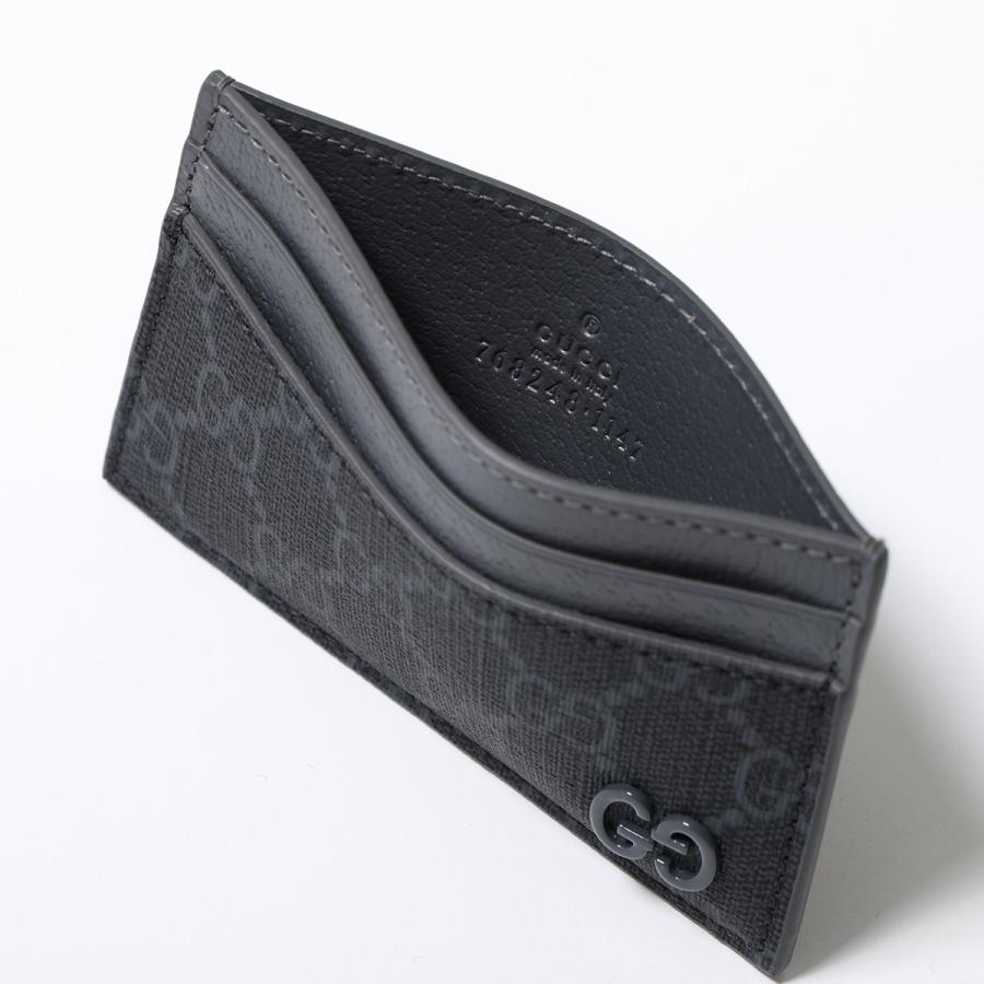 グッチ ケース　 GGスプリーム PVC レザー 黒 GUCCI（グッチ） GUCCI GGスプリーム ビジネスバッグ PVC レザー